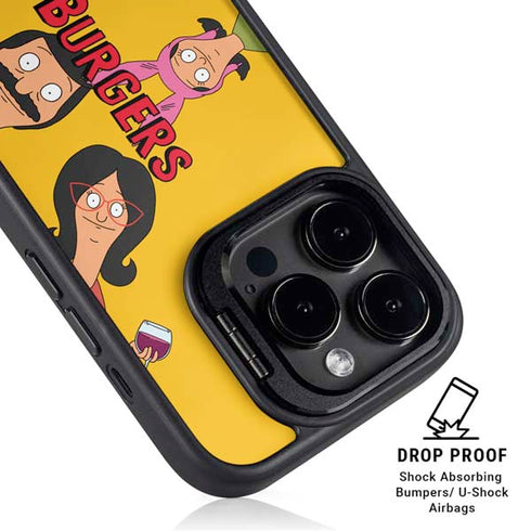 Bobs Burgers Stare iPhone 15 Pro Kickstand Case